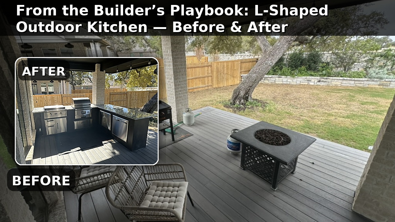 DIY L-Shaped Outdoor Kitchen: A Simple, Photo-Guided Build