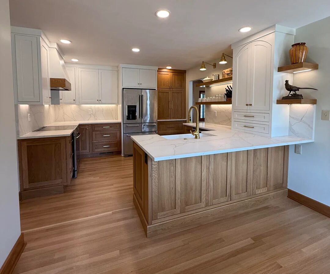 Decisions Were Made – and the Results Are Sublime: A Warm Oak + Clean White Kitchen I Had to Share